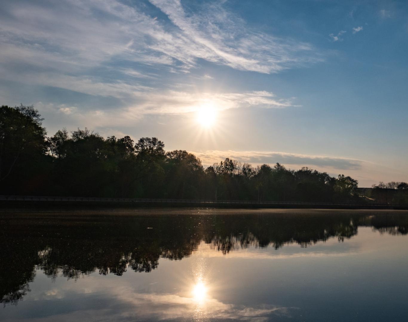 Wilcox Lake in Plymouth Michigan at dawn