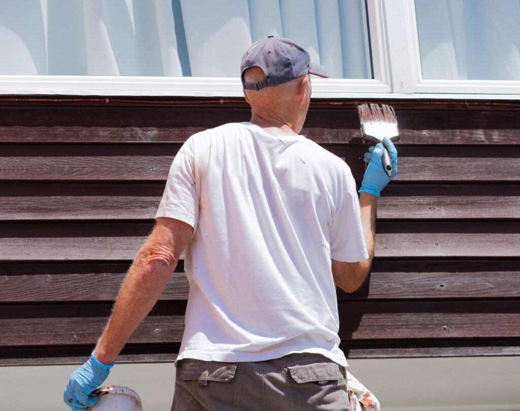 Exterior painting in Howell, MI completed on a residential home by MasterCraft Coatings