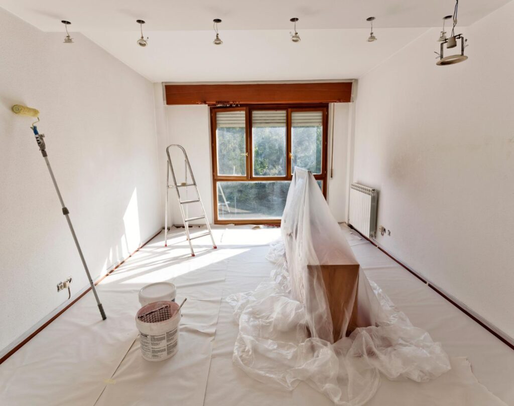 Interior painting near me in Northville, MI featuring professionally painted walls and trim